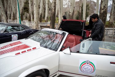 نمایش ماشین های تاریخی در کاخ سعد آباد