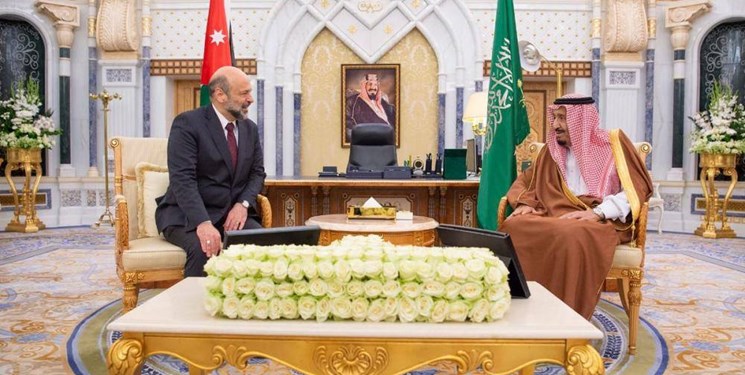 دیدار نخست‌وزیر اردن با شاه سعودی