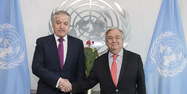 دیدار وزیر خارجه تاجیکستان با دبیر کل سازمان ملل متحد