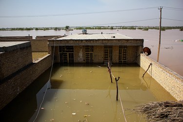 سیل در روستای «سید عباس» شوش