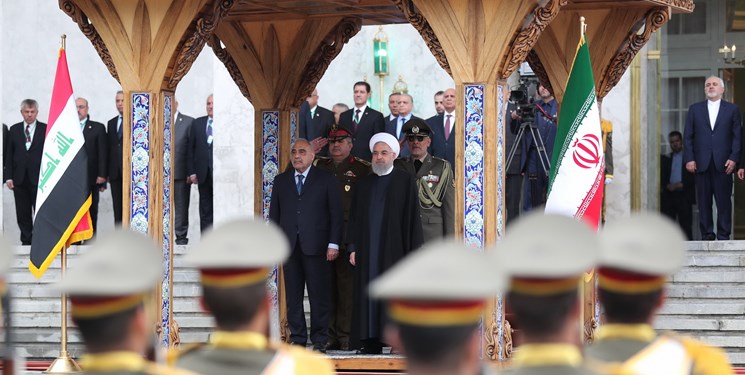 روحانی از عادل عبدالمهدی استقبال کرد