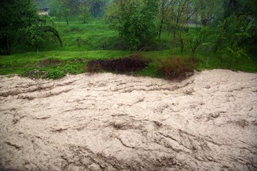 گزارش تصویری/ بارش شدید باران  و طغیان رودخانه‌ها در کلات 