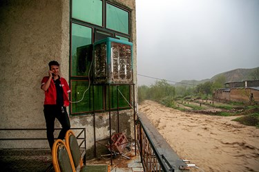بارش شدید باران و طغیان رودخانه‌ها در کلات 