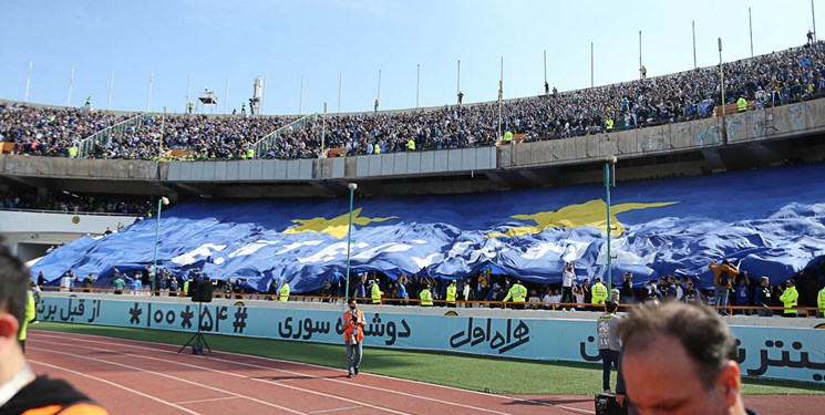 رکورد بزرگ‌ترین پرچم هواداری دنیا در بازی استقلال- الدحیل+ عکس