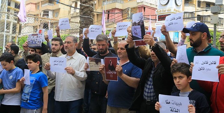 اعتراض اهالی «ضاحیه» بیروت به اعدام 37 نفر در عربستان