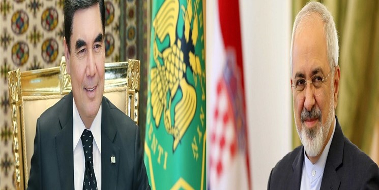 دیدار ظریف با رئیس جمهور ترکمنستان؛ افزایش همکاری‌ها محور رایزنی
