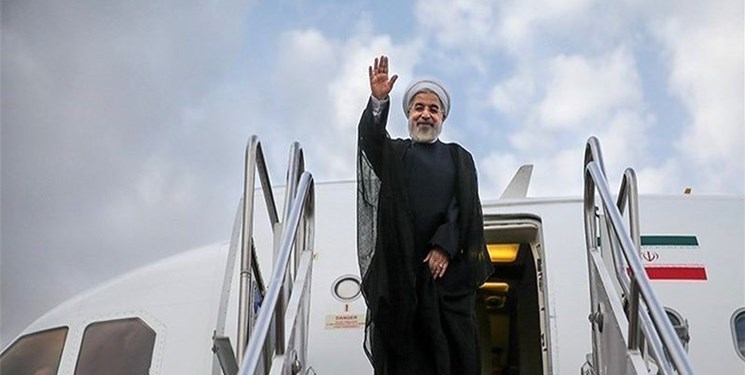 روحانی تهران را به مقصد بیشکک ترک کرد 