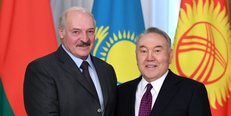 اعطای نشان افتخار «نظربایف» به سران کشورهای بلاروس، روسیه و قرقیزستان