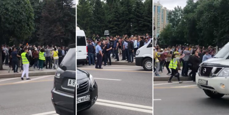 برگزاری تجمع‌های اعتراضی در «آلماتی» قزاقستان