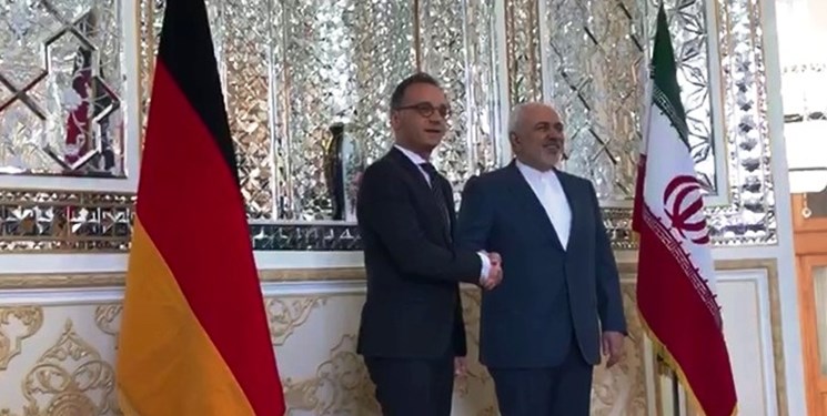 وزیر خارجه آلمان با ظریف دیدار کرد + فیلم