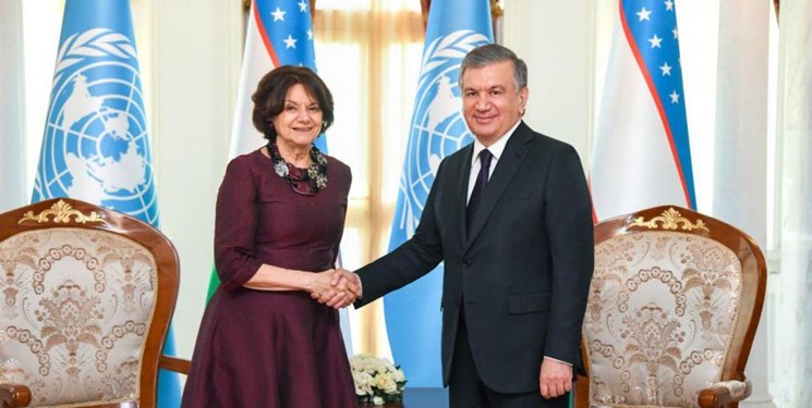 دیدار رئیس جمهور ازبکستان با معاون دبیر کل سازمان ملل متحد