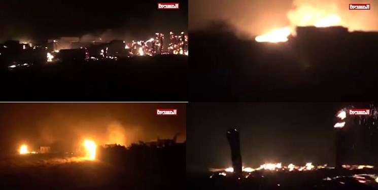 ائتلاف سعودی یک روستا را در غرب یمن آتش زد+تصاویر