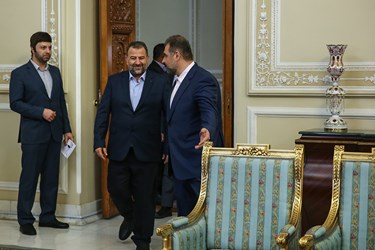 ورود صالح العاروری نایب رئیس دفتر سیاسی جنبش حماس به محل دیدار با رئیس مجلس شورای اسلامی 