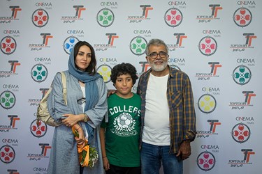 بهروز افخمی و مرجان شیرمحمدی در مراسم فرش قرمز جشنواره فیلم سینما تورز
