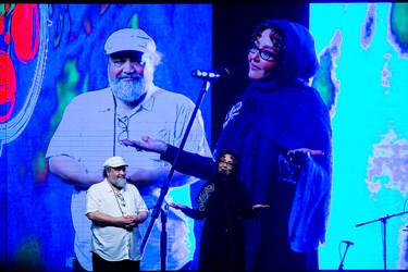 شقایق فراهانی در مراسم اختتامیه جشنواره فیلم سینما تورز
