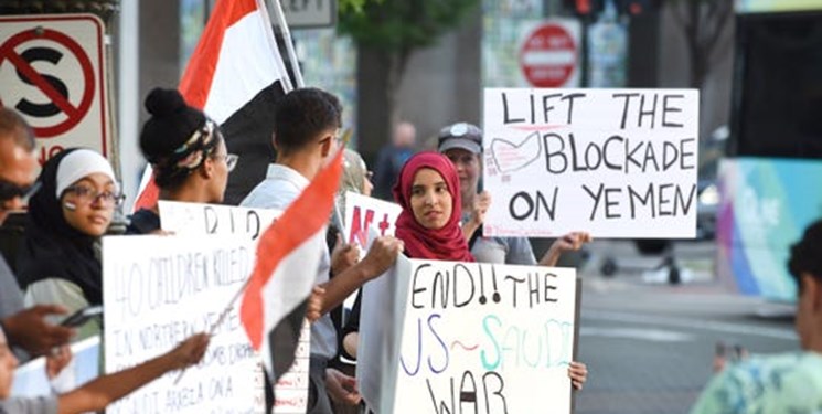 تظاهرات ضدجنگ در «دیترویت» علیه مشارکت آمریکا در جنگ یمن