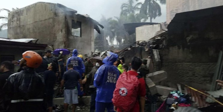 هواپیمای امدادی فیلیپین با 9 سرنشین سقوط کرد