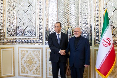 دیدار کرنل فروتا مدیر کل موقت آژانس بین المللی انرژی اتمی با محمد جواد ظریف وزیر امور خارجه