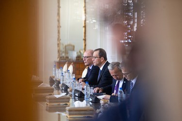 کرنل فروتا مدیر کل موقت آژانس بین المللی انرژی اتمی در دیدار با محمد جواد ظریف وزیر امور خارجه
