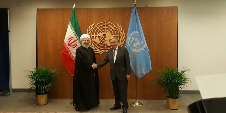 روحانی با دبیرکل سازمان ملل دیدار و گفت و گو کرد