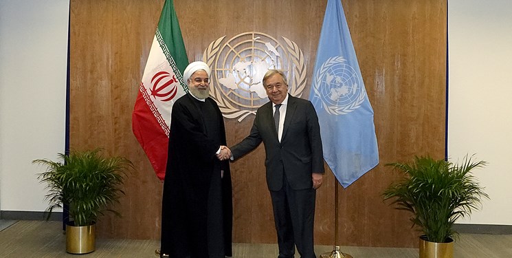روحانی در دیدار گوترش:  ننگ جنایات آمریکا در قبال ملت ایران و سکوت سازمان ملل در تاریخ خواهد ماند