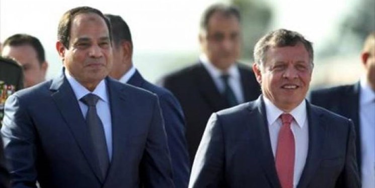 دیدار شاه اردن با عبدالفتاح السیسی در قاهره
