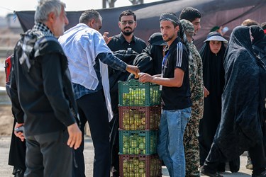 زائران «اربعین حسینی» در شلمچه