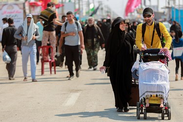 زائران «اربعین حسینی» در شلمچه