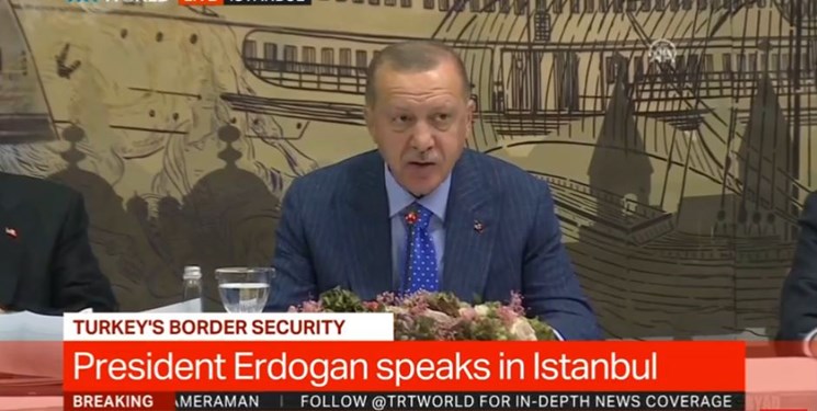 اردوغان: تا 30 کیلومتری خاک سوریه پیش می‌رویم/ برای من اهمیتی ندارد کسی کُرد است یا نه