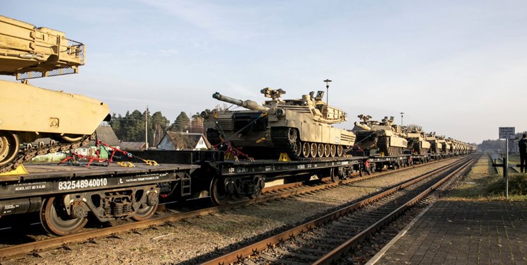 خبرگزاری فرانسه: استقرار تانک‌های آمریکا در لیتوانی، پیامی به روسیه است