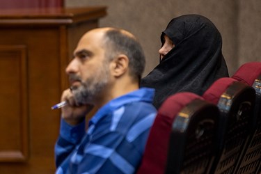 شبنم نعمت زاده و احمدرضا لشکری‌پور در پنجمین جلسه دادگاه رسیدگی به جرایم  شرکت دارویی رسا 