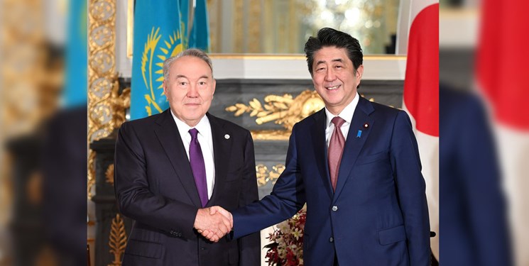 تأکید «نظربایف» و نخست‌وزیر ژاپن بر توسعه روابط دو کشور