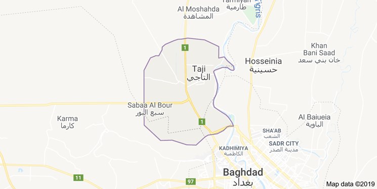 شنیده شدن صدای دو انفجار در نزدیک پایگاه نظامی التاجی در شمال بغداد
