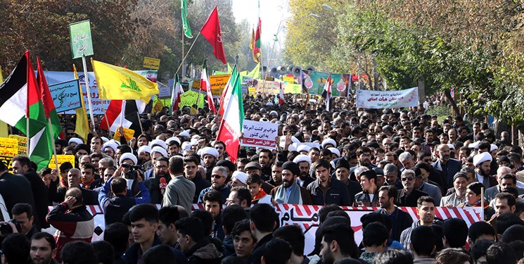 تقدیر مرکز رسیدگی به امور مساجد از حضور حماسی مردم در راهپیمایی ۱۳ آبان