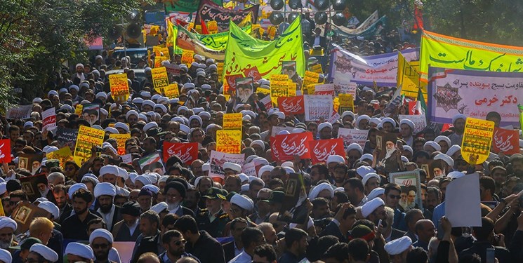 جامعه مدرسین عموم مردم را به شرکت در راهپیمایی 13 آبان دعوت کرد