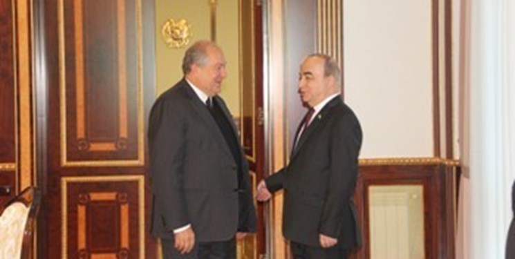 دیدار رئیس پارلمان تاجیکستان با رئیس جمهور ارمنستان
