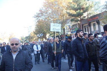 راهپیمایی مردم شاهرود علیه عاملان اغتشاشات اخیر