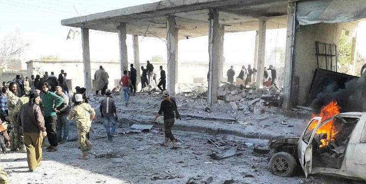 عکس| انفجار در تل ابیض سوریه؛ 20 نفر کشته شدند