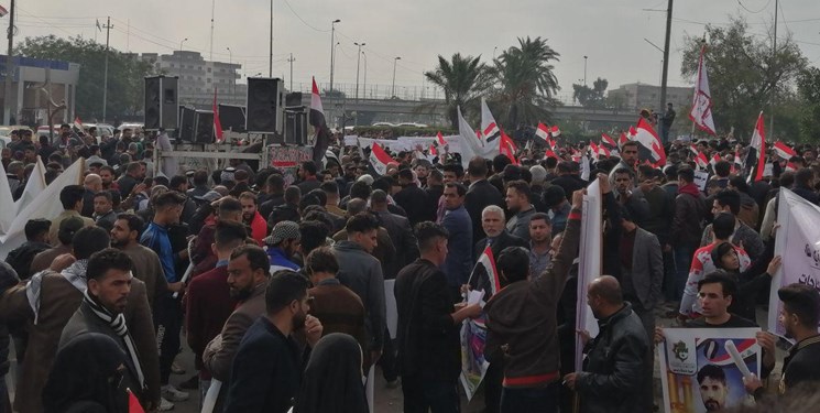 دومین روز تظاهرات بغداد در حمایت از مرجعیت دینی عراق