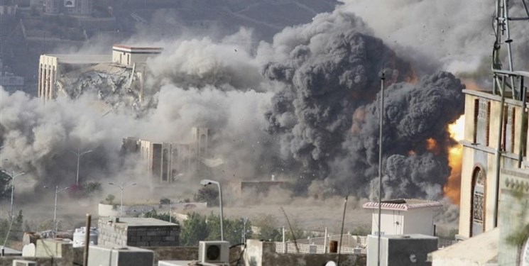 حمله جنگده‌های سعودی به «نِهم» در شمال شرقی صنعاء
