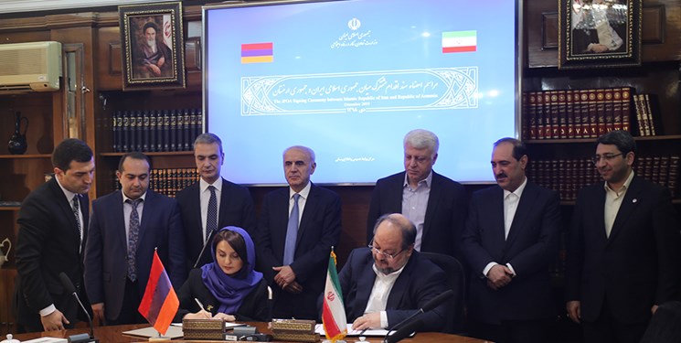 امضای برنامه اقدام مشترک همکاری بین وزرات کار ایران و ارمنستان