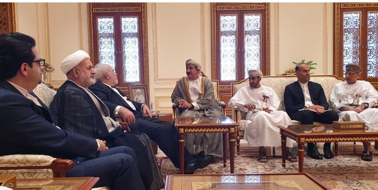 دیدار ظریف با وزیر دفتر سلطان عمان