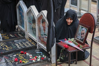 حال و هوای محل دفن شهید«حاج قاسم سلیمانی»