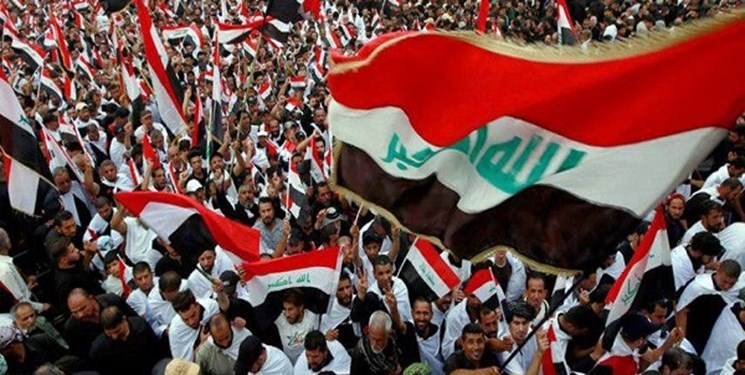 برگزاری تظاهرات میلیونی ضد آمریکایی در عراق در مکان اعتراضات اخیر