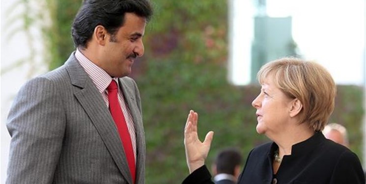 تماس تلفنی صدراعظم آلمان با امیر قطر درباره بحران لیبی