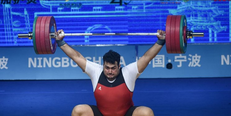 وزنه‌برداری قهرمانی آسیا|3 مدال طلا بر سینه داوودی در دسته 109+ کیلوگرم+عکس و فیلم