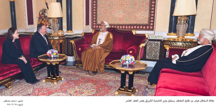 پامپئو، پیام ترامپ را تسلیم سلطان عمان کرد
