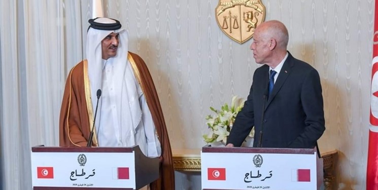 رئیس‌جمهور تونس در کنفرانس مطبوعاتی با امیر قطر: فلسطین، ملک قابل فروش نیست