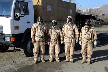 رزمایش آمادگی سپاه کردستان در مقابل با کرونا