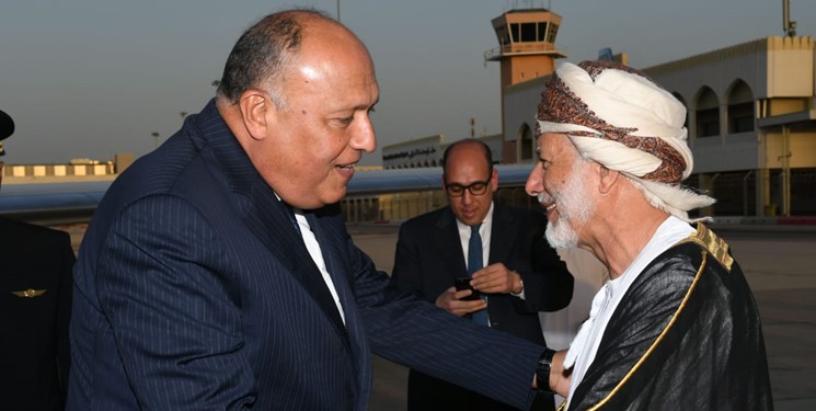دیدار وزیر خارجه مصر با سلطان عمان